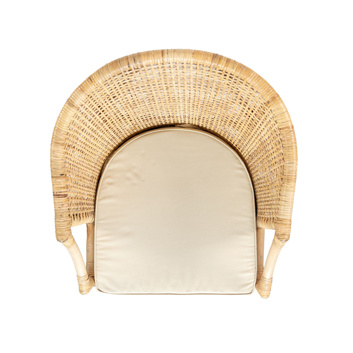 Silla Bar Stoll Madera / Rattan Color Natural con cojín 72cm
