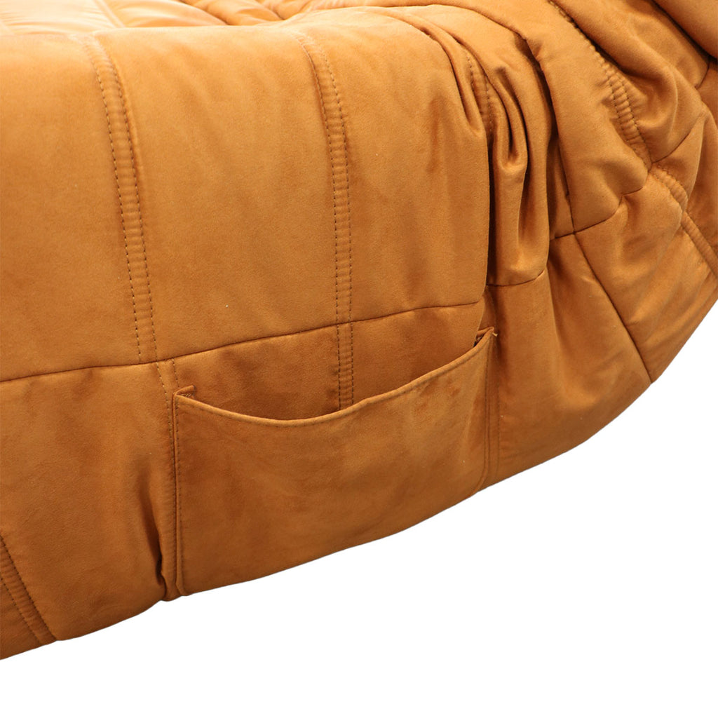 Poltrona Lounge Terracota Tipo Togo Giratoria Reclinable Dortment