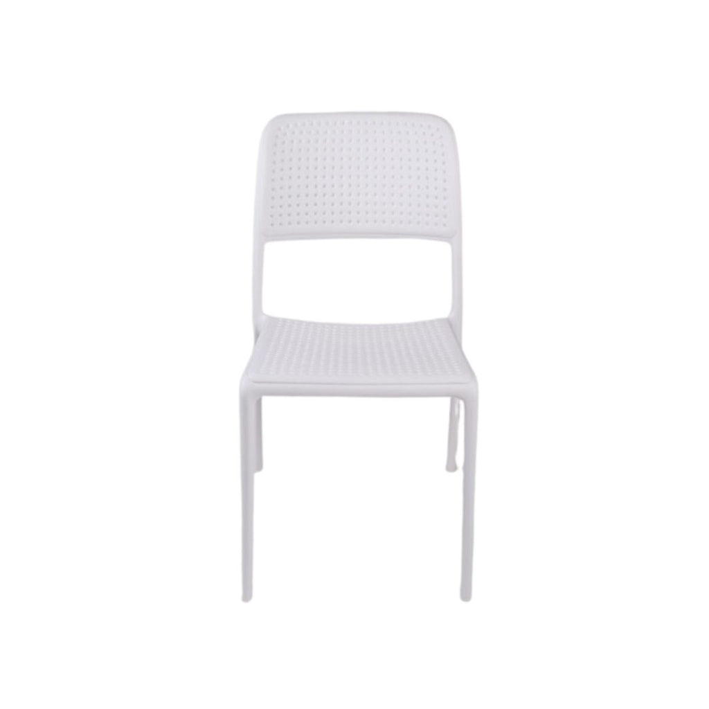 Silla Moka blanca pvc