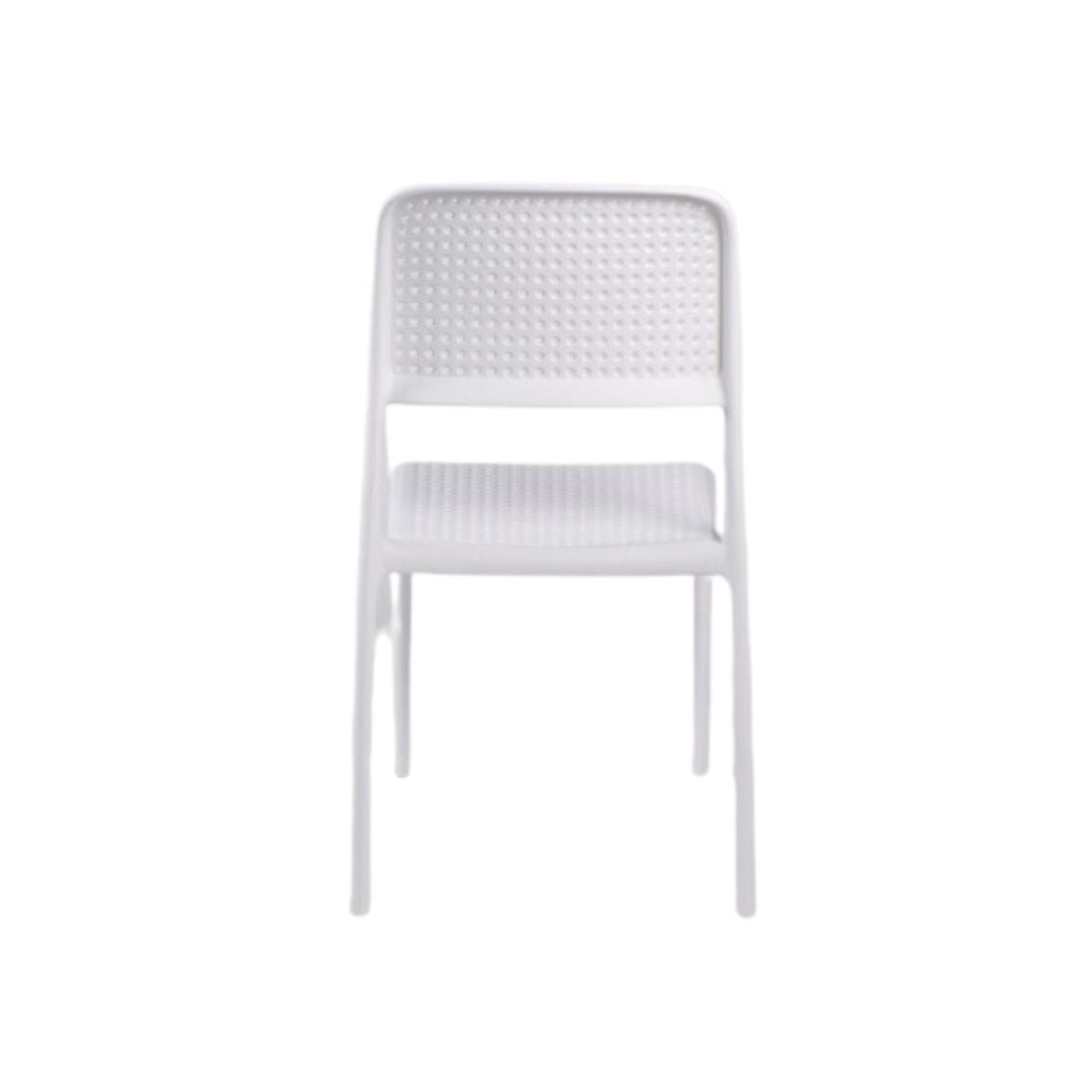 Silla Moka blanca pvc