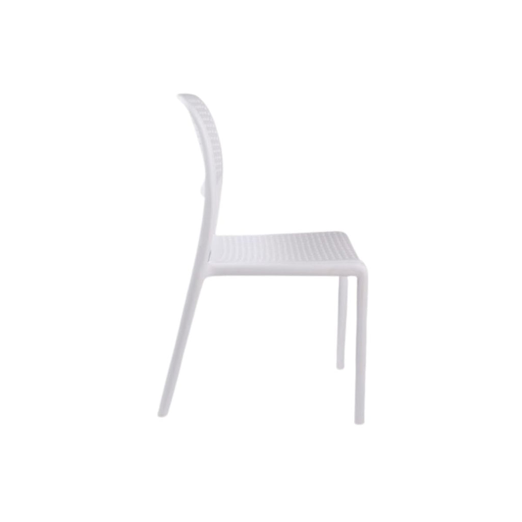 Silla Moka blanca pvc