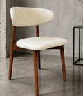 Silla Álvaro Madera Walnut y Lino Natura