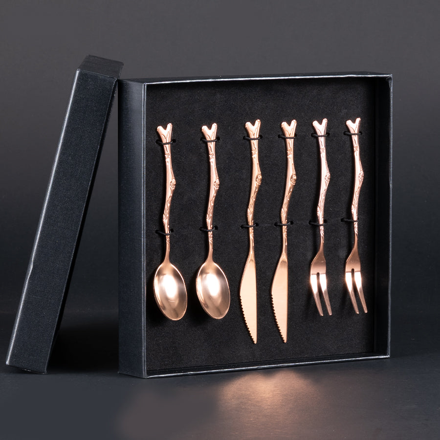 Set de Cubiertos para Cóctel Encobrizados Deluxe