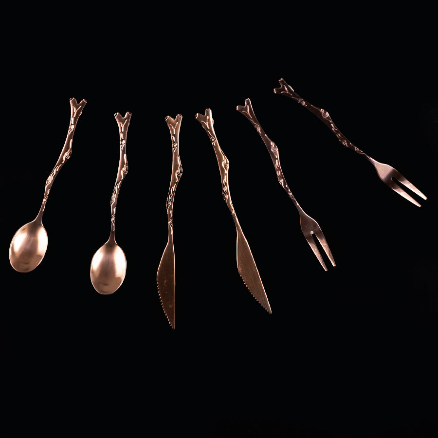 Set de Cubiertos para Cóctel Encobrizados Deluxe