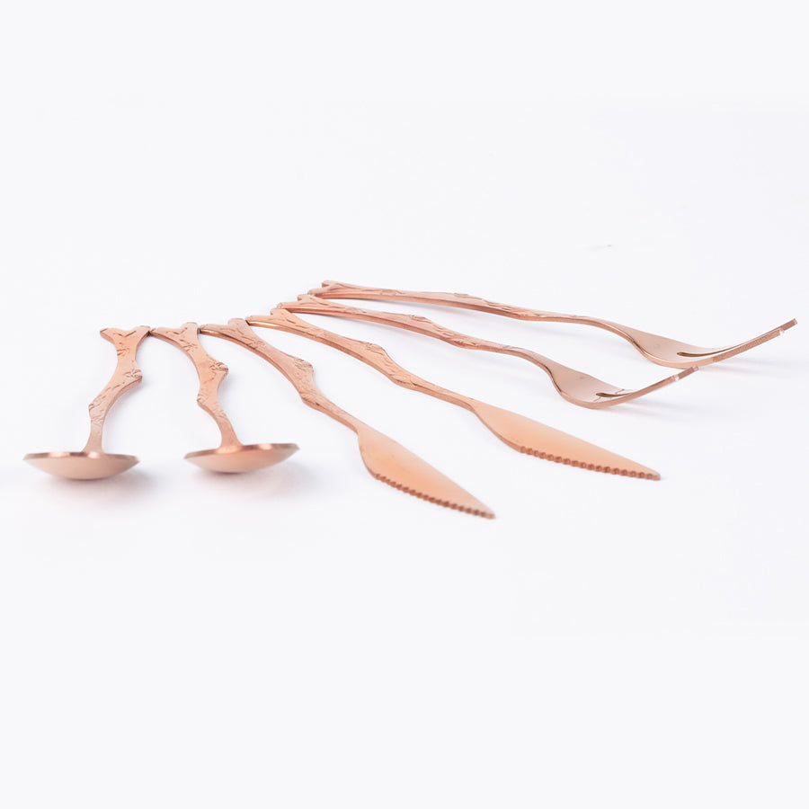 Set de Cubiertos para Cóctel Encobrizados Deluxe