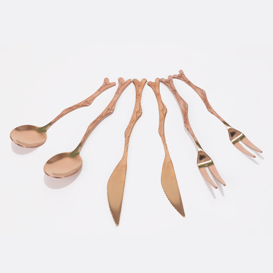 Set de Cubiertos para Cóctel Encobrizados Deluxe