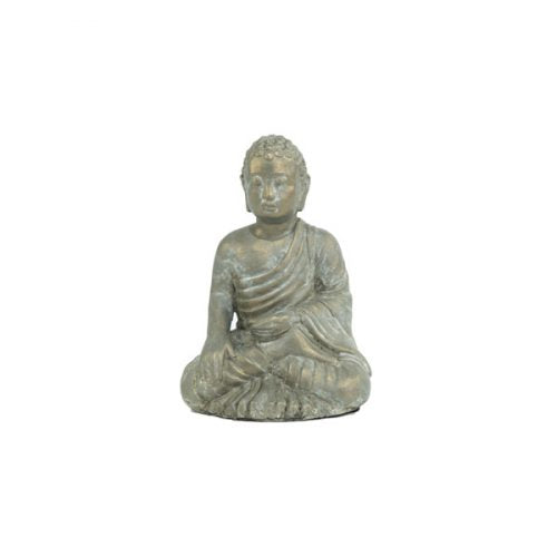 Figura Decorativa Buda Mediano Negro en Yeso - Tamaño M