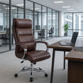 Silla Gerencial BIG BOSS Eco-Cuero + acero cromado