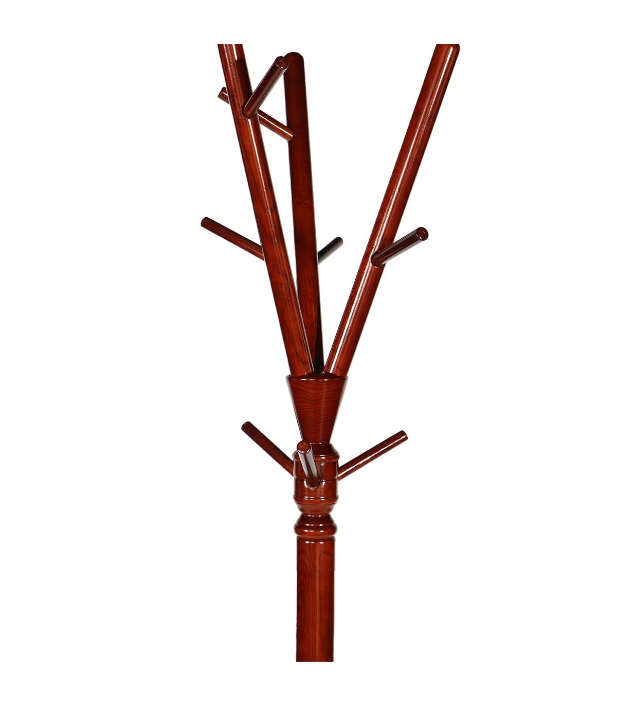 Perchero de pedestal "Manhattan" de Madera de Fresno Americano natural 47 x47 x 180CM