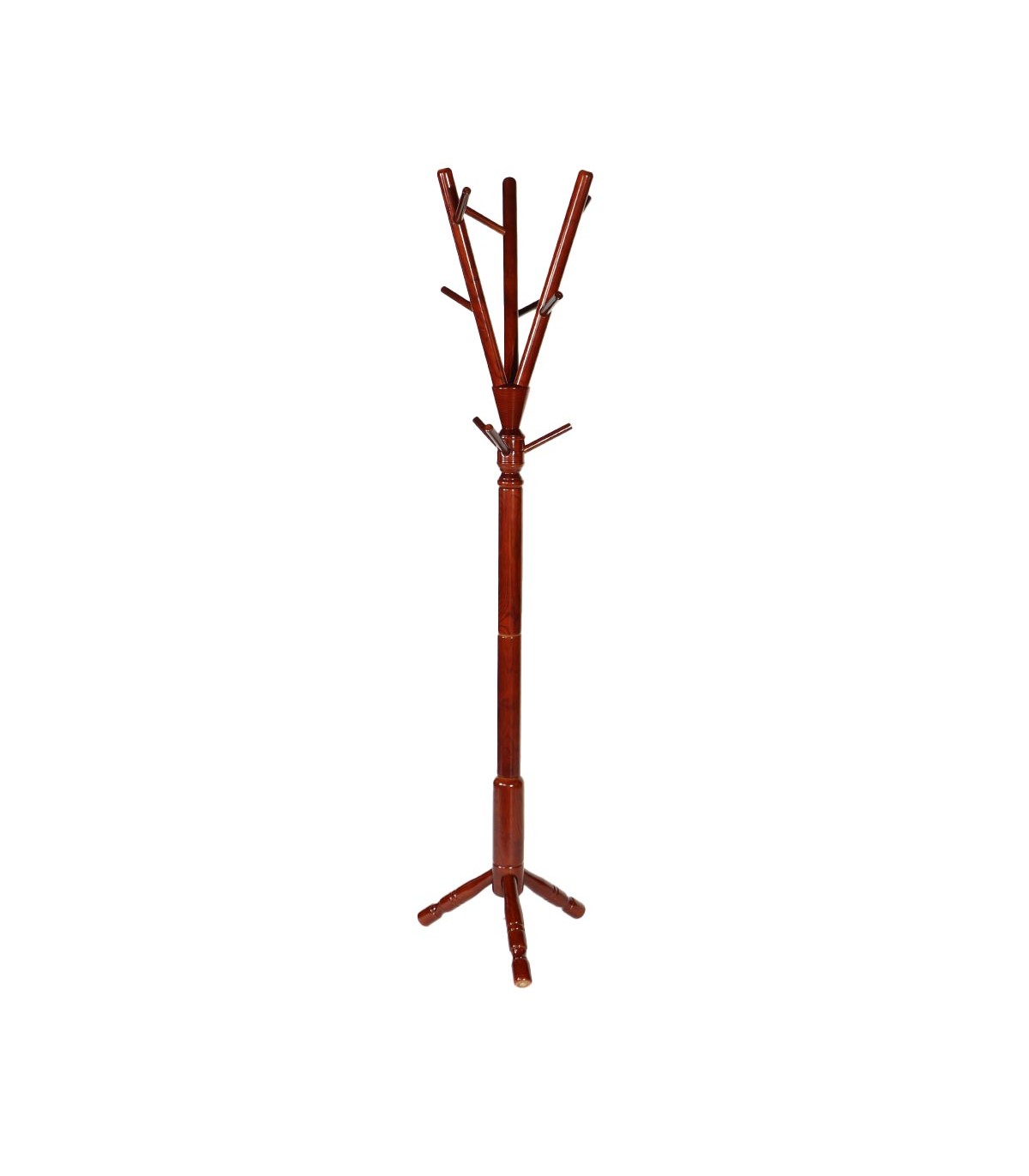 Perchero de pedestal "Manhattan" de Madera de Fresno Americano natural 47 x47 x 180CM