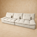 Sofá Siena de Tela Beige 306 cm