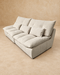 Sofá Siena de Tela Beige 226 cm