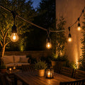 Luces para Patio Tipo Guirnalda Edison 5 Metros Luz Cálida