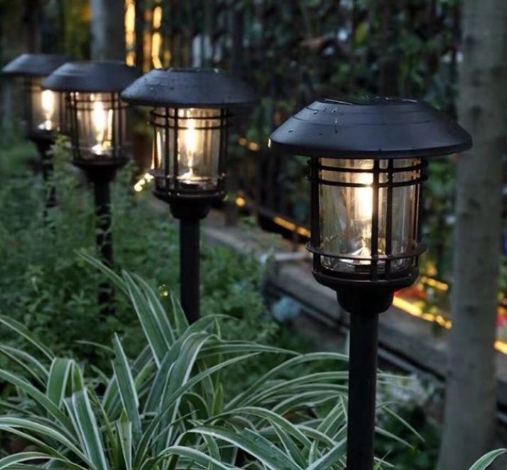 Farol led solar con estaca 44 cm