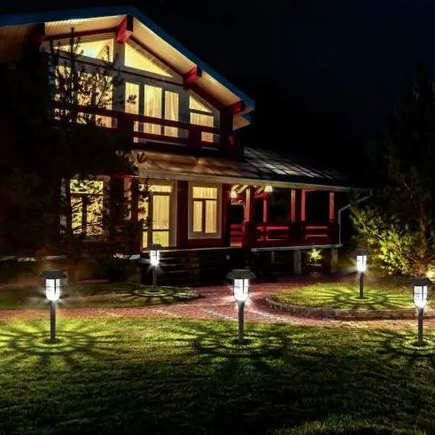 Farol led solar con estaca 44 cm