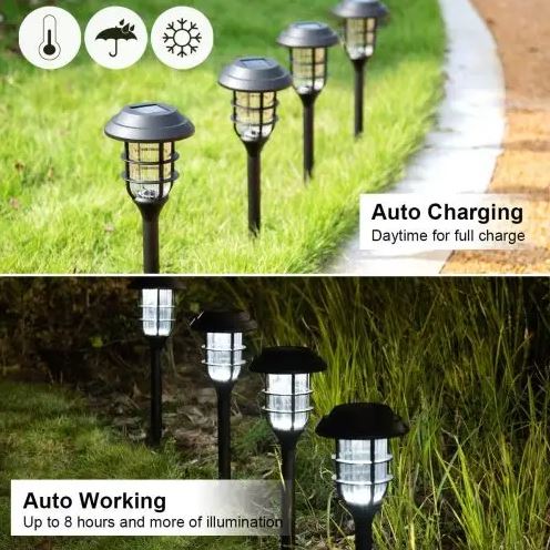 Farol led solar con estaca 44 cm