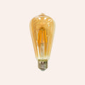 Ampolleta Filamento LED Luz Cálida Forma de Pera (E27 5W)