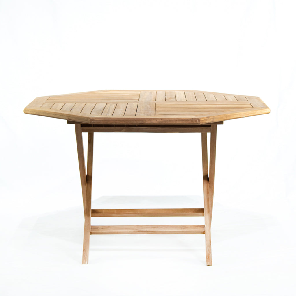 Mesa plegable madera de teca 76x130x120cm