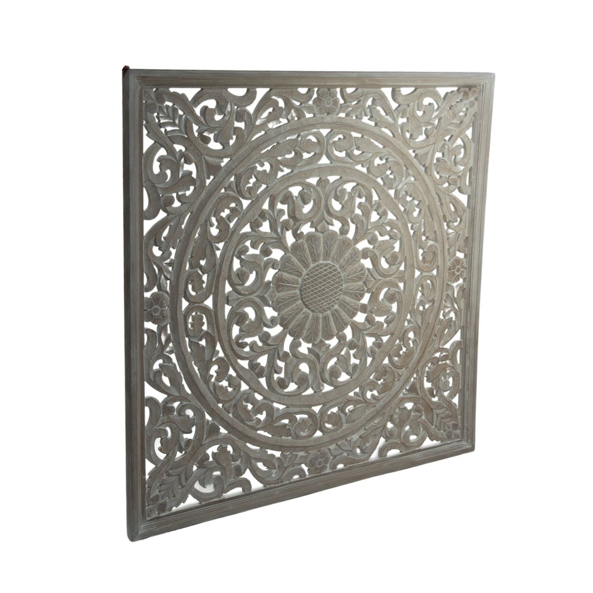Panel cuadrado de pared tallado 120 x 120 cm