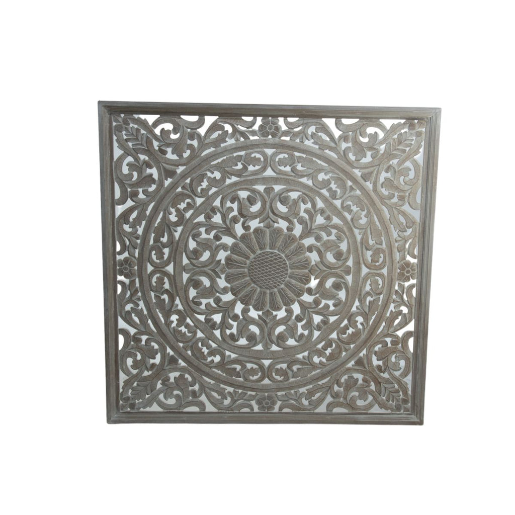 Panel cuadrado de pared tallado 120 x 120 cm