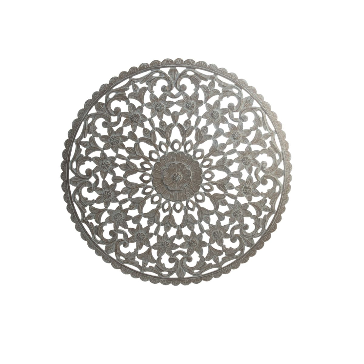 Panel circular mandala madera tallada 120 x 120 cm