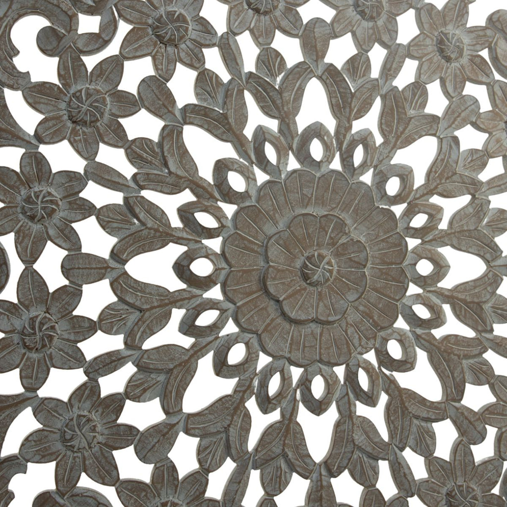 Panel circular mandala madera tallada 120 x 120 cm