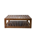 Mesa de centro madera de teca 96 x 96 x 36 cm