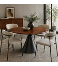 Mesa Comedor Adeline Redonda Walnut