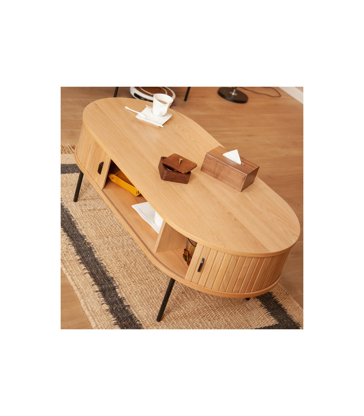 Mesa de Centro Oslo de Roble Americano Natural