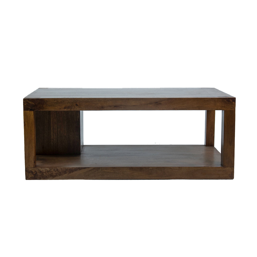 Mesa de Centro Rectangular Madera de Mango 115x60x45cm