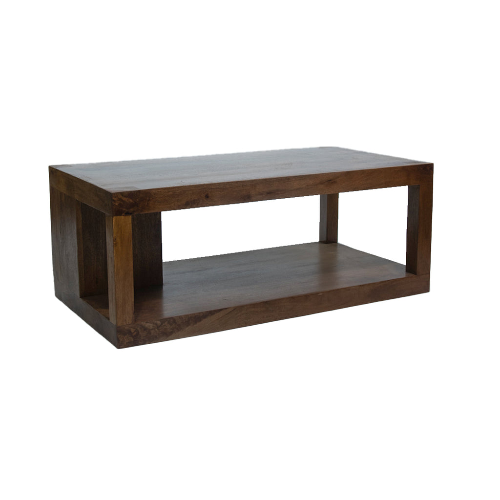 Mesa de Centro Rectangular Madera de Mango 115x60x45cm
