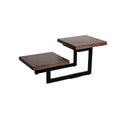 Mesa de centro dos niveles madera de acacia 46x110x50cm