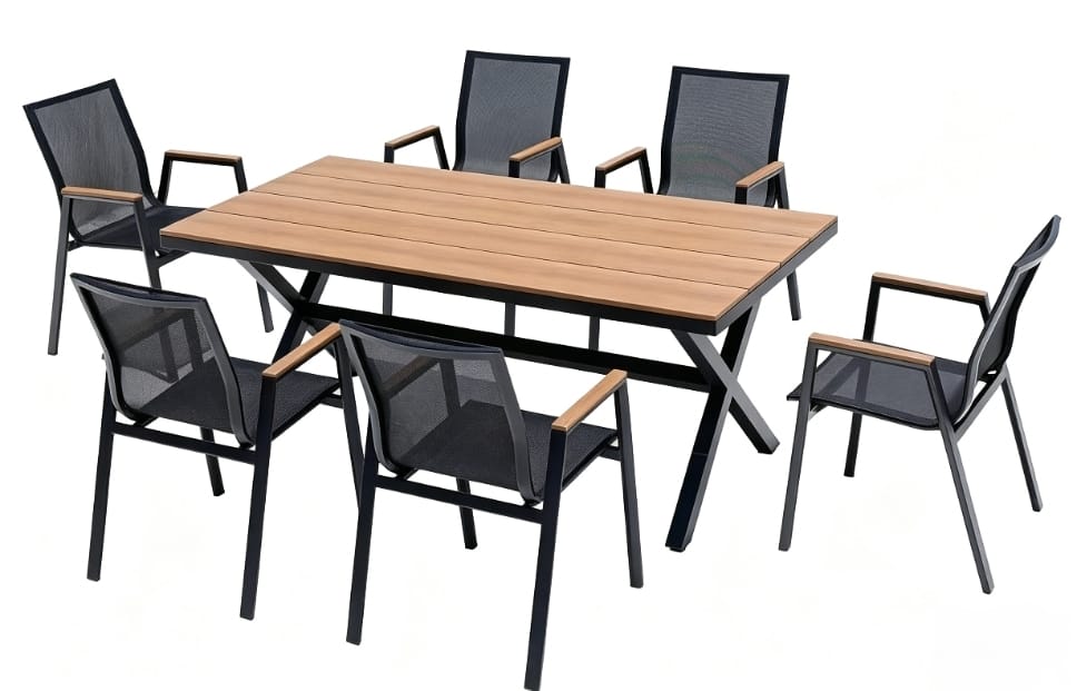Mesa de Comedor Terraza Strauss 180x90x72 cm