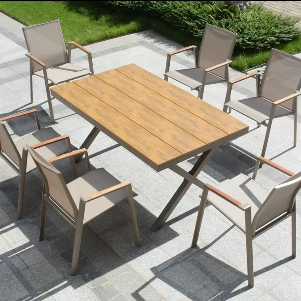 Mesa de Comedor Terraza Strauss 180x90x72 cm