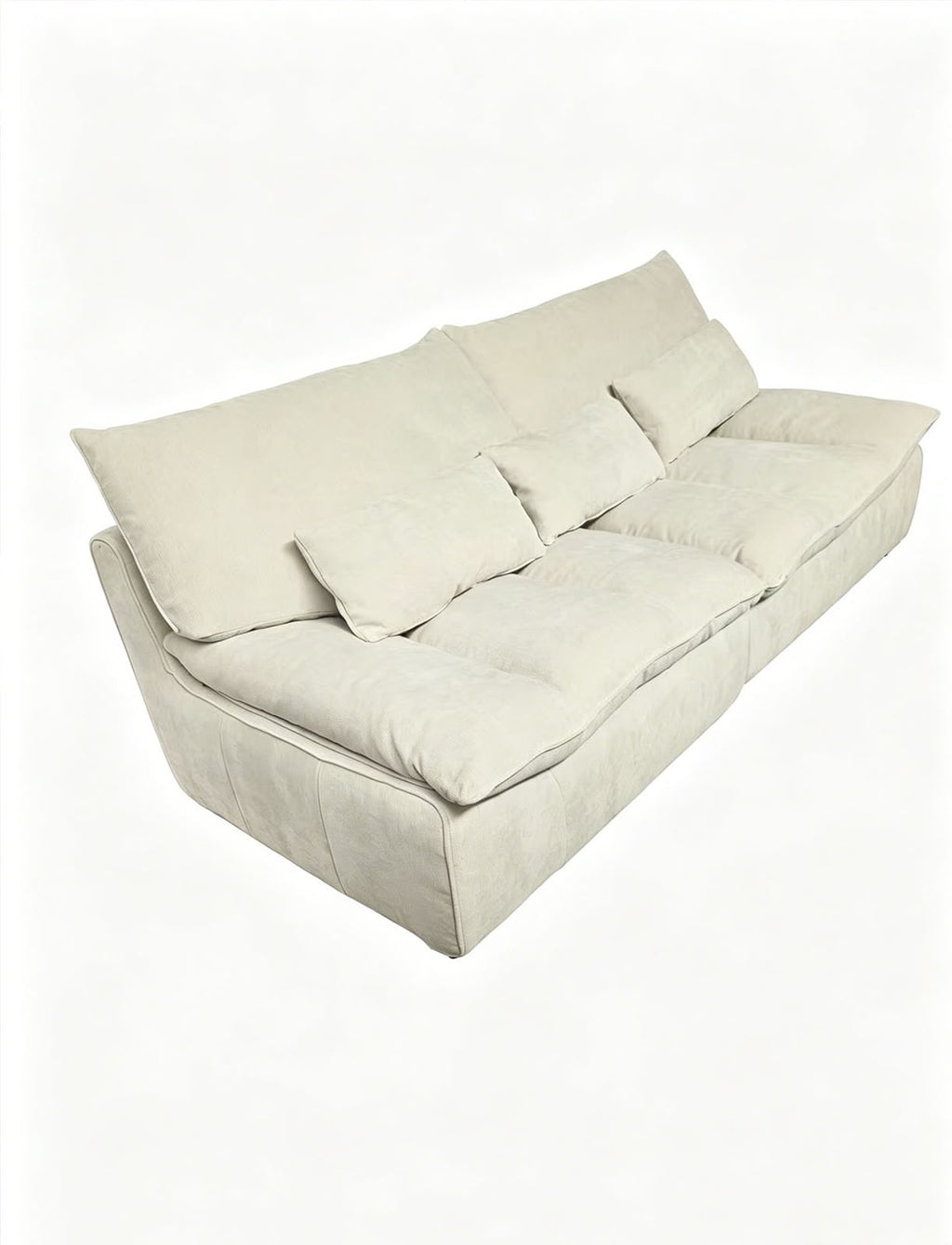 Sofá Siena de Tela Beige 226 cm