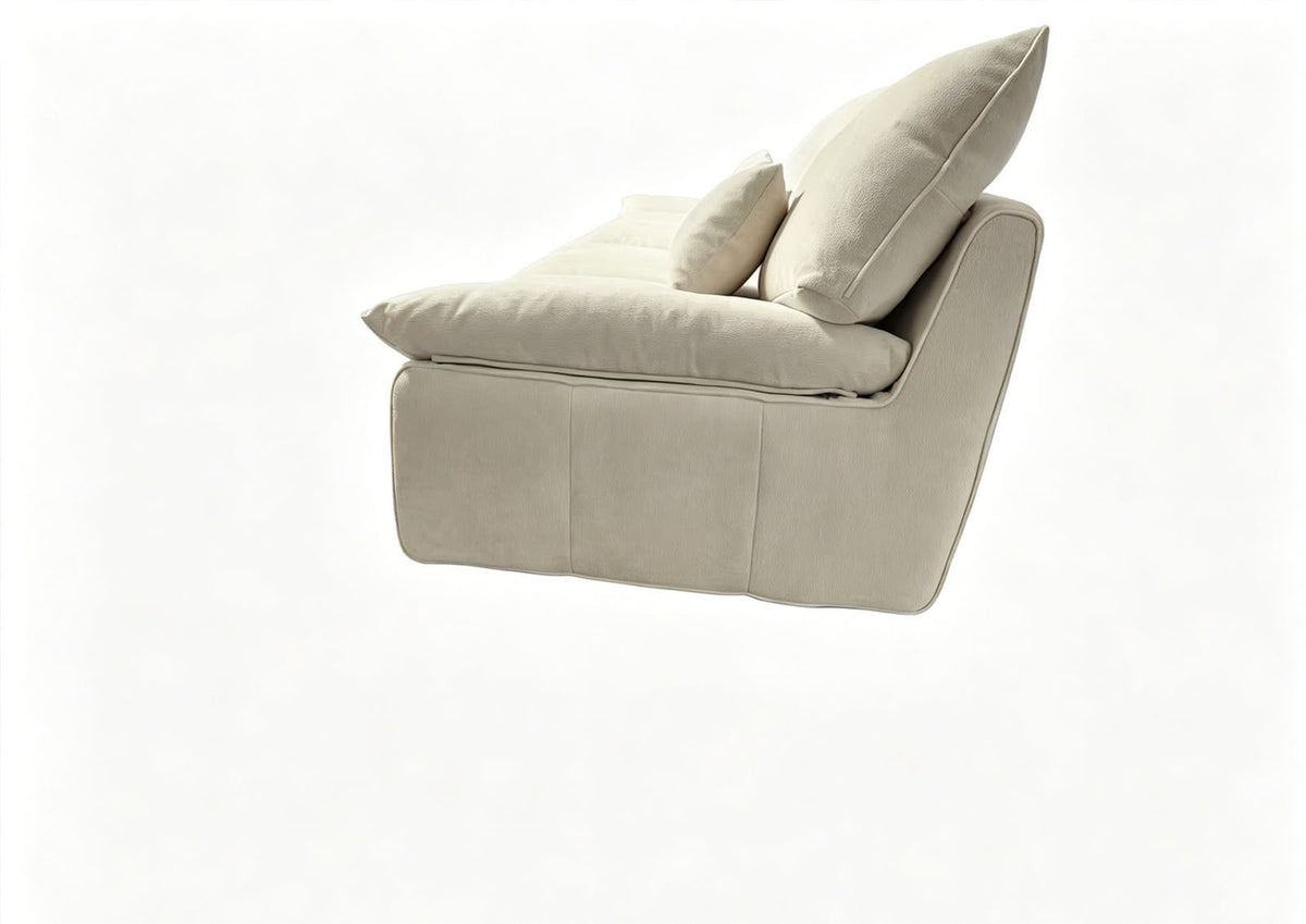 Sofá Siena de Tela Beige 226 cm