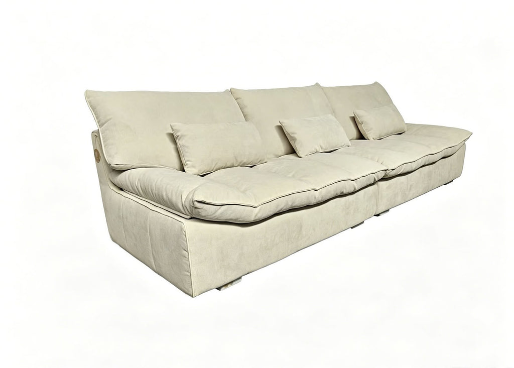 Sofá Siena de Tela Beige 306 cm