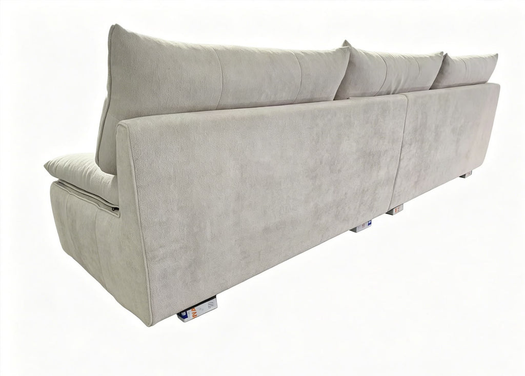 Sofá Siena de Tela Beige 306 cm