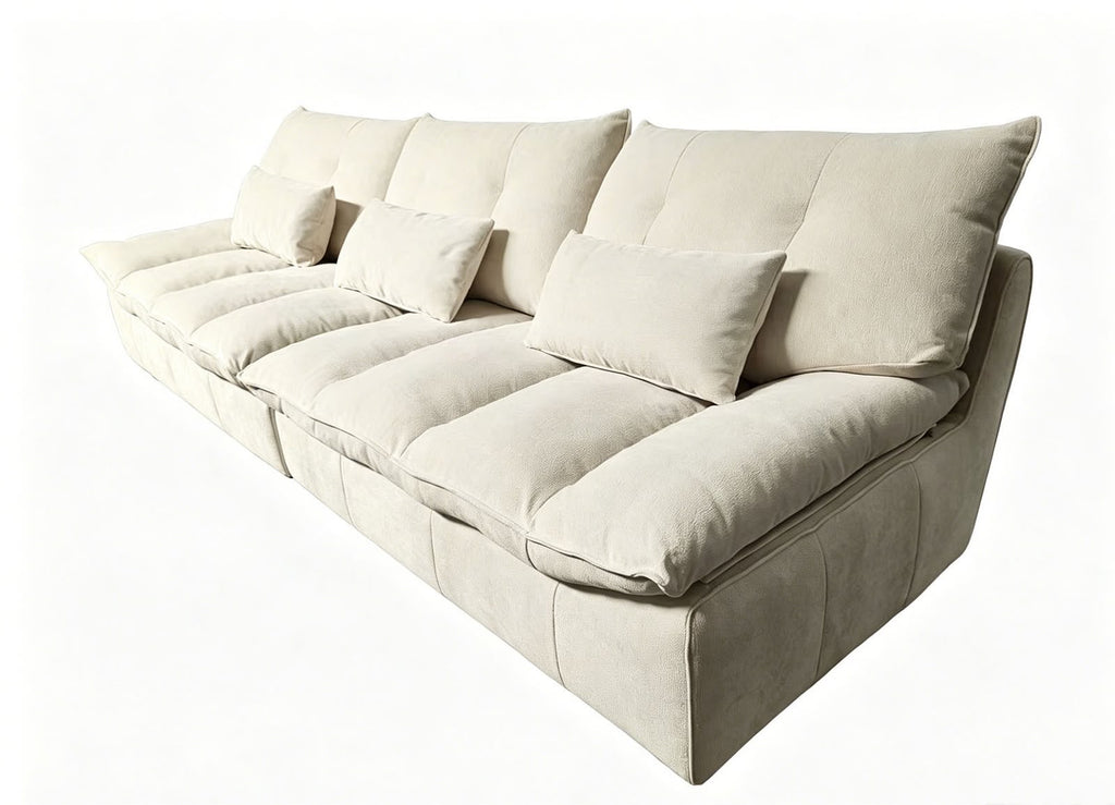 Sofá Siena de Tela Beige 306 cm