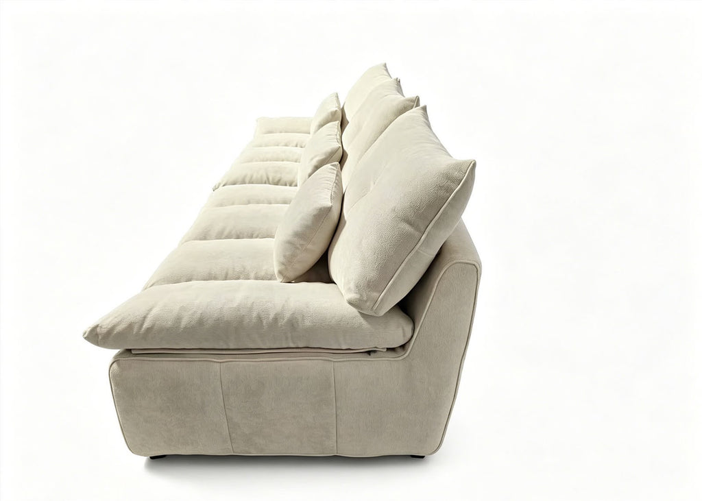 Sofá Siena de Tela Beige 306 cm