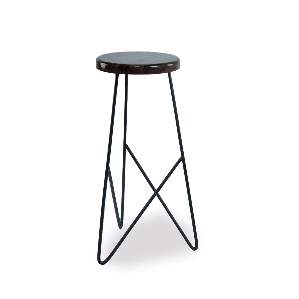 Taburete Madera de Mango y Metal