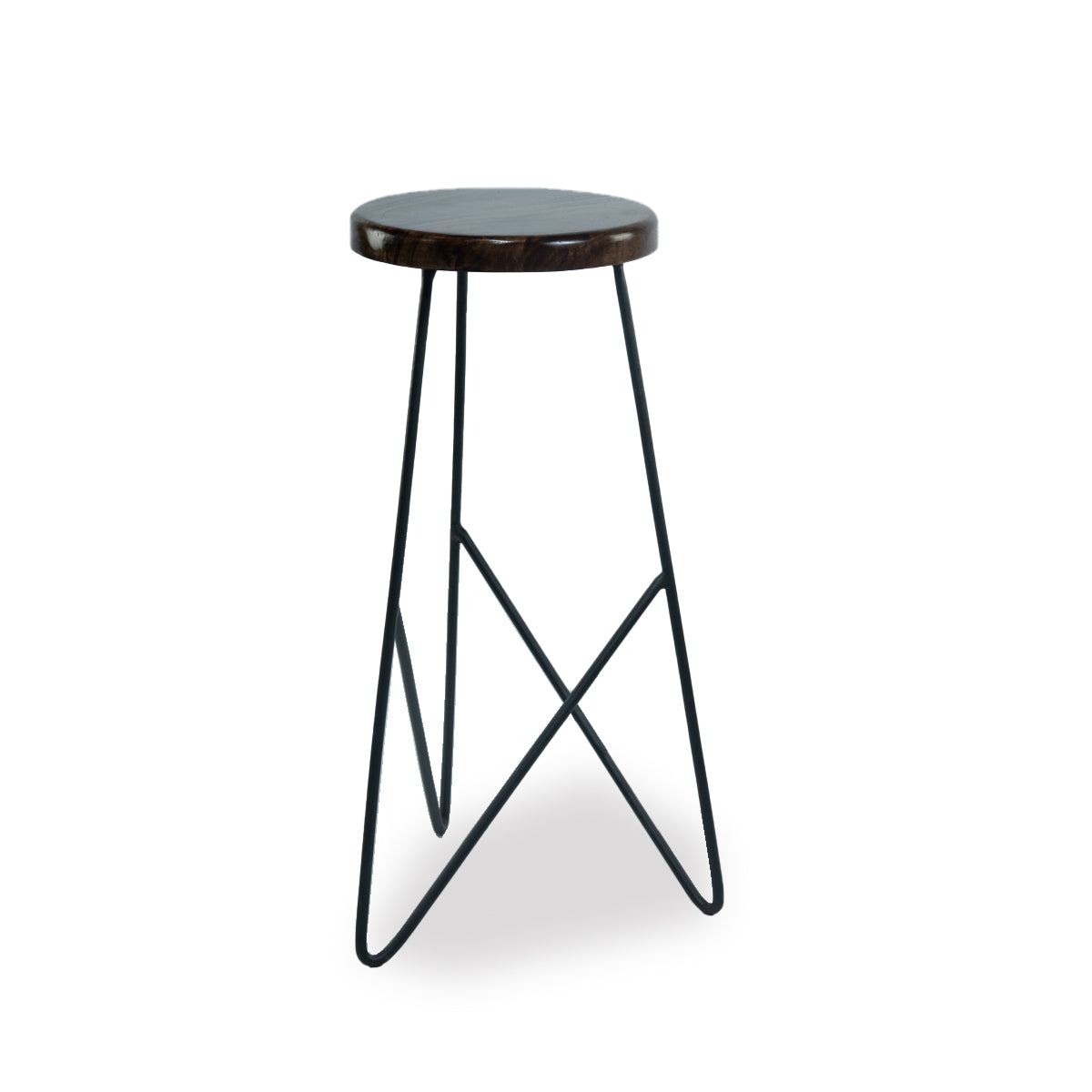 Taburete Madera de Mango y Metal