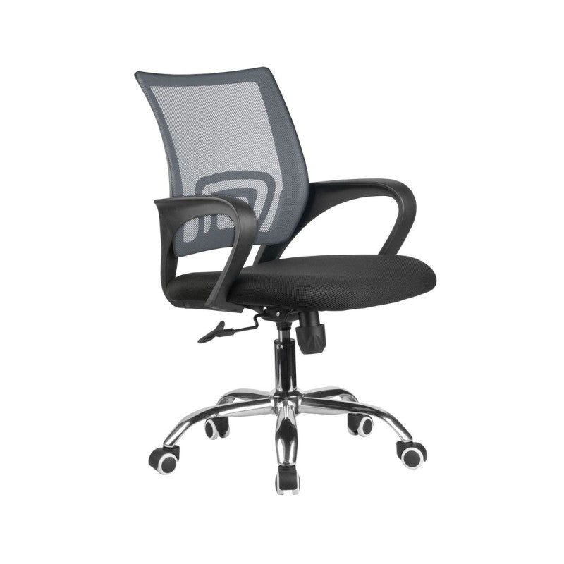 Silla de oficina ajustable con brazo espectrum malla negra 65 x 55 x 100cm