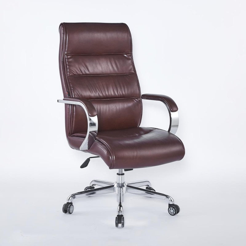 Silla Gerencial BIG BOSS Eco-Cuero + acero cromado