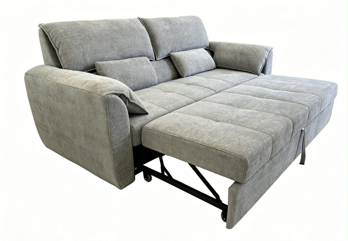 Sofá Cama Royale de Tela Gris 225 cm