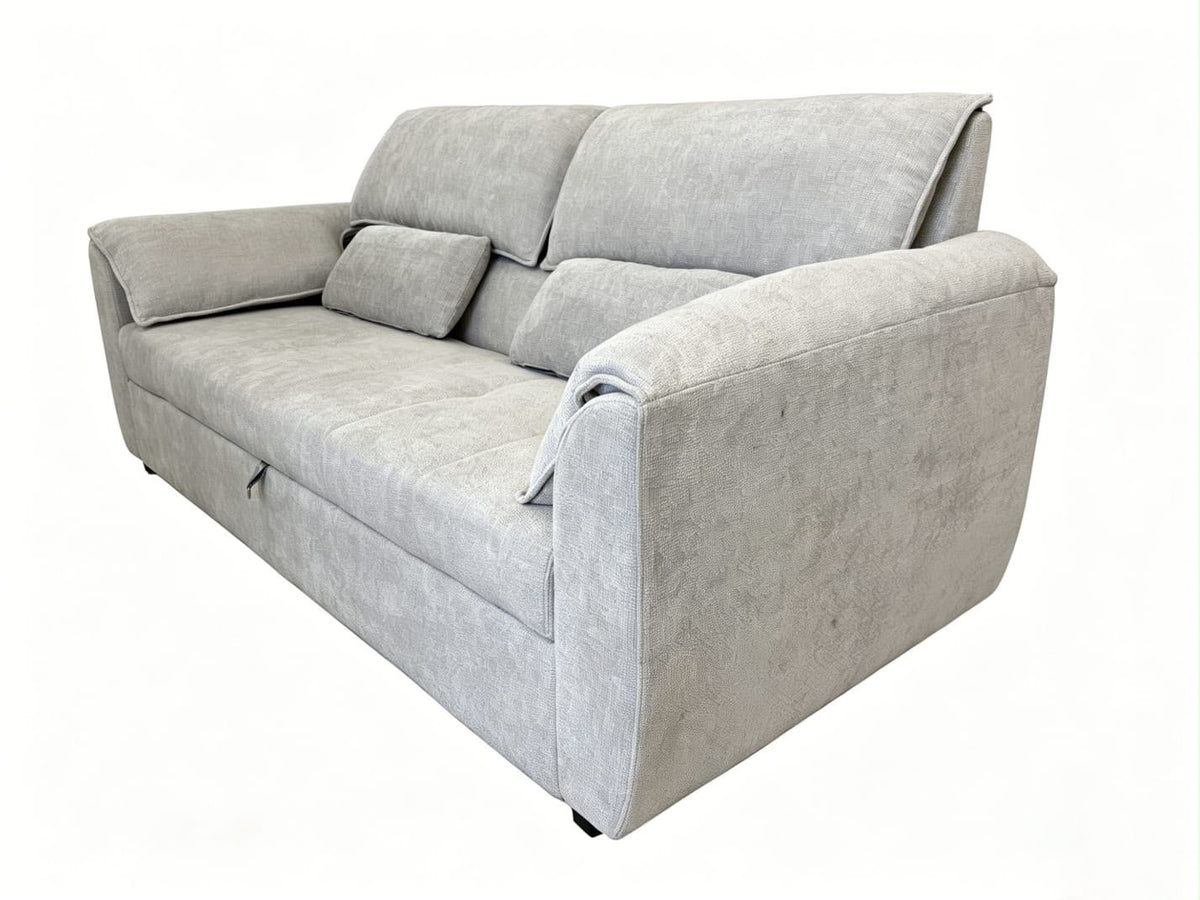 Sofá Cama Royale de Tela Gris 225 cm