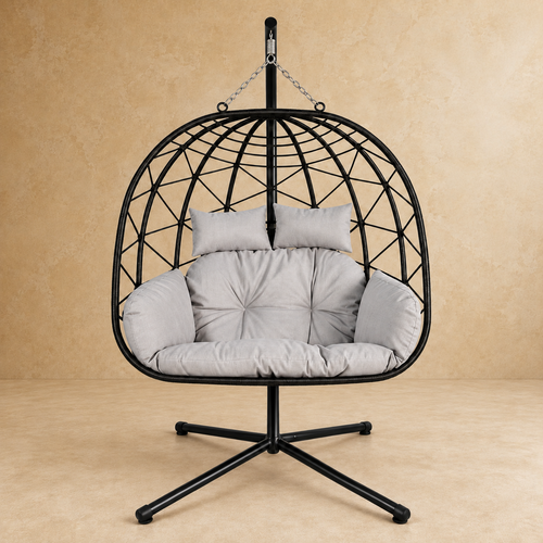Silla Swing Victoria Negra 116x124x86 cm