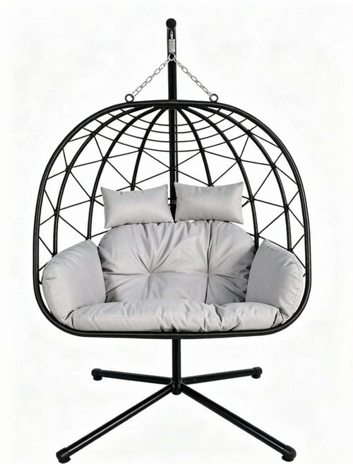 Silla Swing Victoria Negra 116x124x86 cm