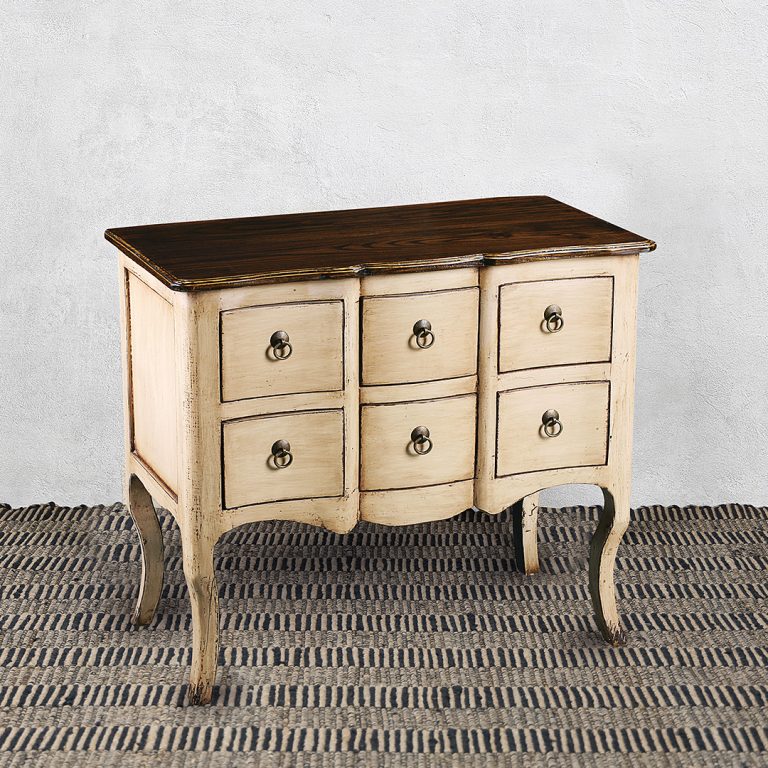 Gabinete Beige 6 Cajones | Colección China | Néctar Deco