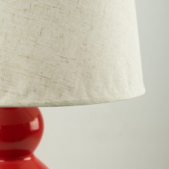Lámpara de Cerámica Muñeco de Nieve (SALE) Roja